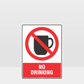 Custom Design Sign,Prohibition No Drinking Sign